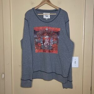 True Religion Gray and Red Men's Sweater